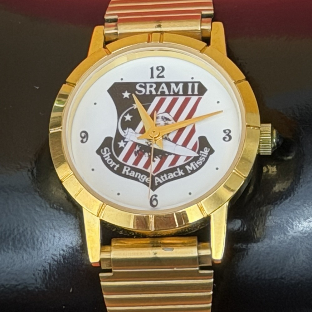Women's Watch Cold War Memorabilia SRAM II Attack Missile Speidel Band New Batt